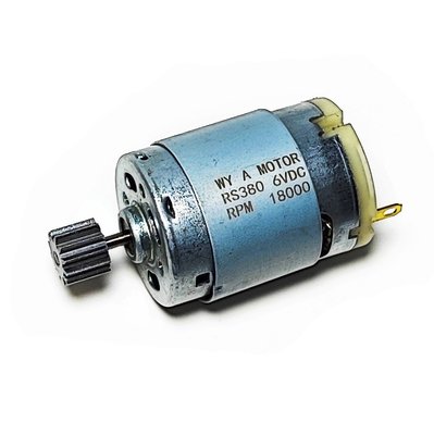 Мотор редуктора  6V 380 класу 18000 RPM дитячого електромобіля 9303 фото