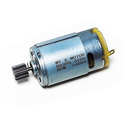 Мотор редуктора 390 класу 14000 RPM 6V дитячого електромобіля  104031 фото