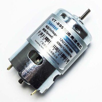 Мотор 895 RS 12/24V 6000/12000rpm вал со срезом 3057 фото