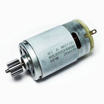 Мотор RS390 24V 20000 оборотов для редуктора детского электромобиля 2977 фото