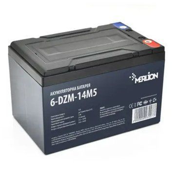 Тяговый аккумулятор Merlion 12V 14Ah 6-dzm-14 M5 1814 фото