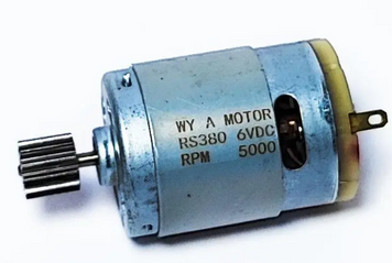 Мотор для рулевого редуктора детского электромобиля RS380 6V 5000 rpm 2469 фото