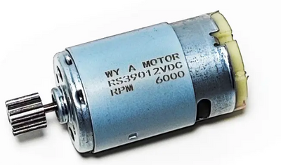Мотор RS390 12V 6000rpm для кермового редуктора дитячого електромобіля 2474 фото