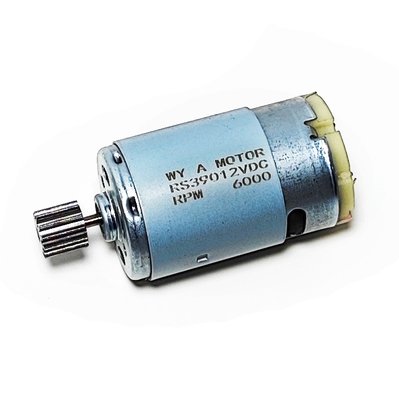 Мотор 12V 6000rpm для рульового редуктора дитячого електромобіля 390 класу 11294 фото